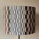 Fortress lampshade - vintage fabric