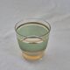 Vintage liqueur service in frosted celadon and gold glass – 1950s
