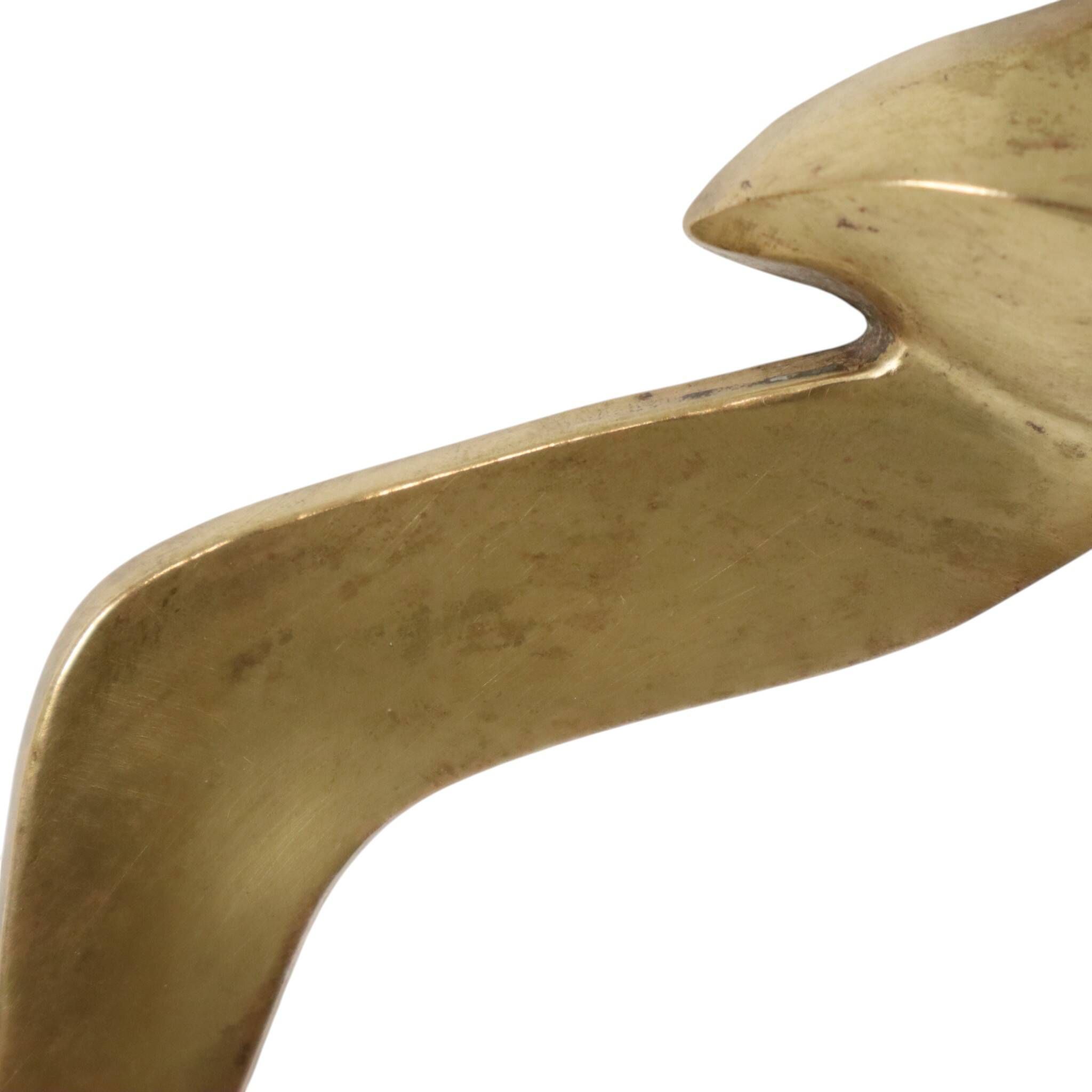 Mid Century Brass Seagull Bird Wall Decoration 35cm