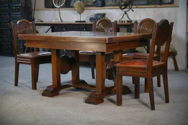 Table avec rallonges par Étienne Kohlmann 1960’s