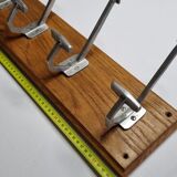 Wall coat rack, 7 cast aluminum hooks, 95 cm