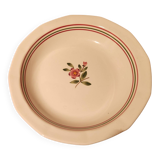 Hollow round plate Armelle Sarreguemines hand-painted