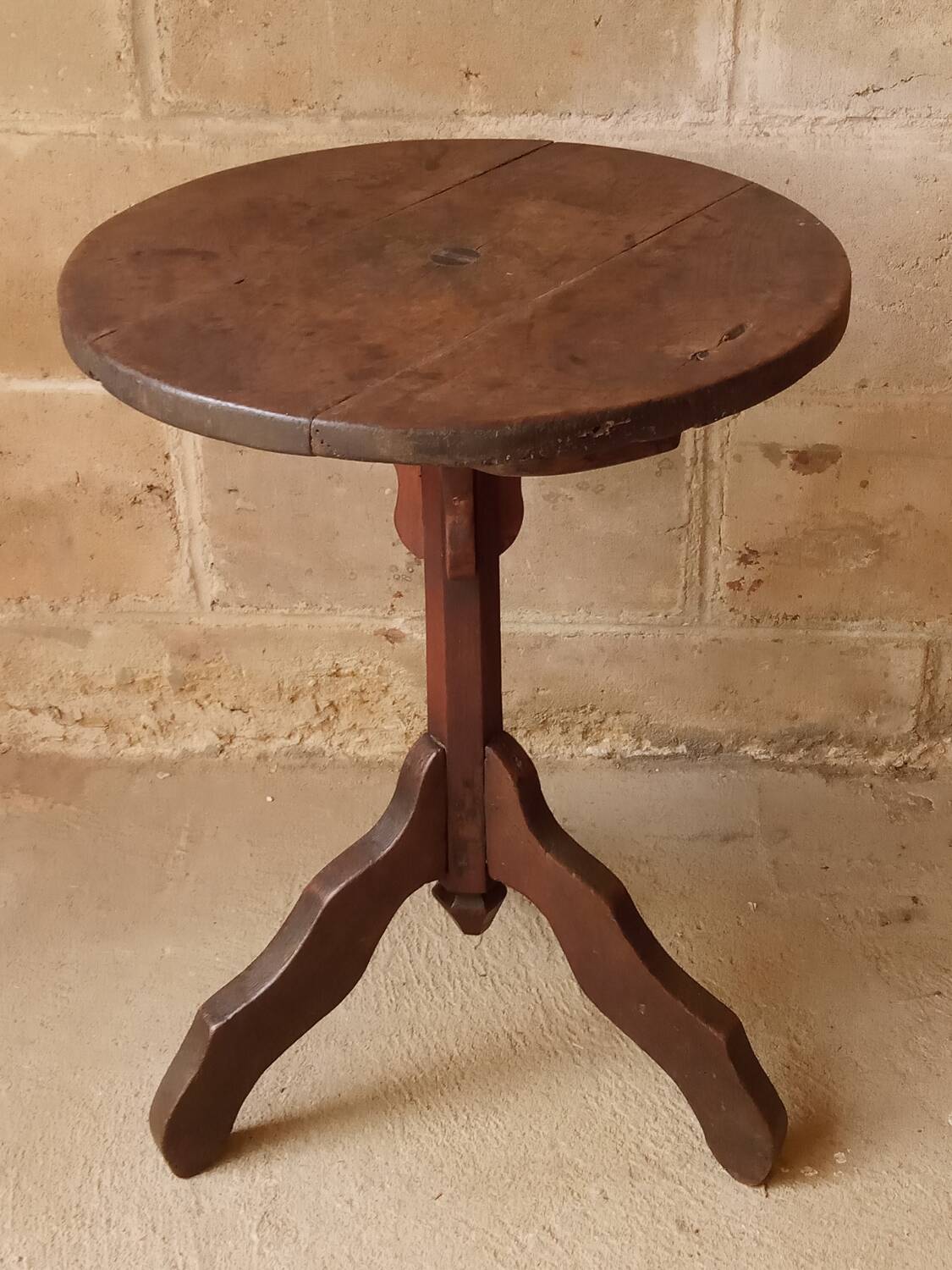19th century oak pedestal table