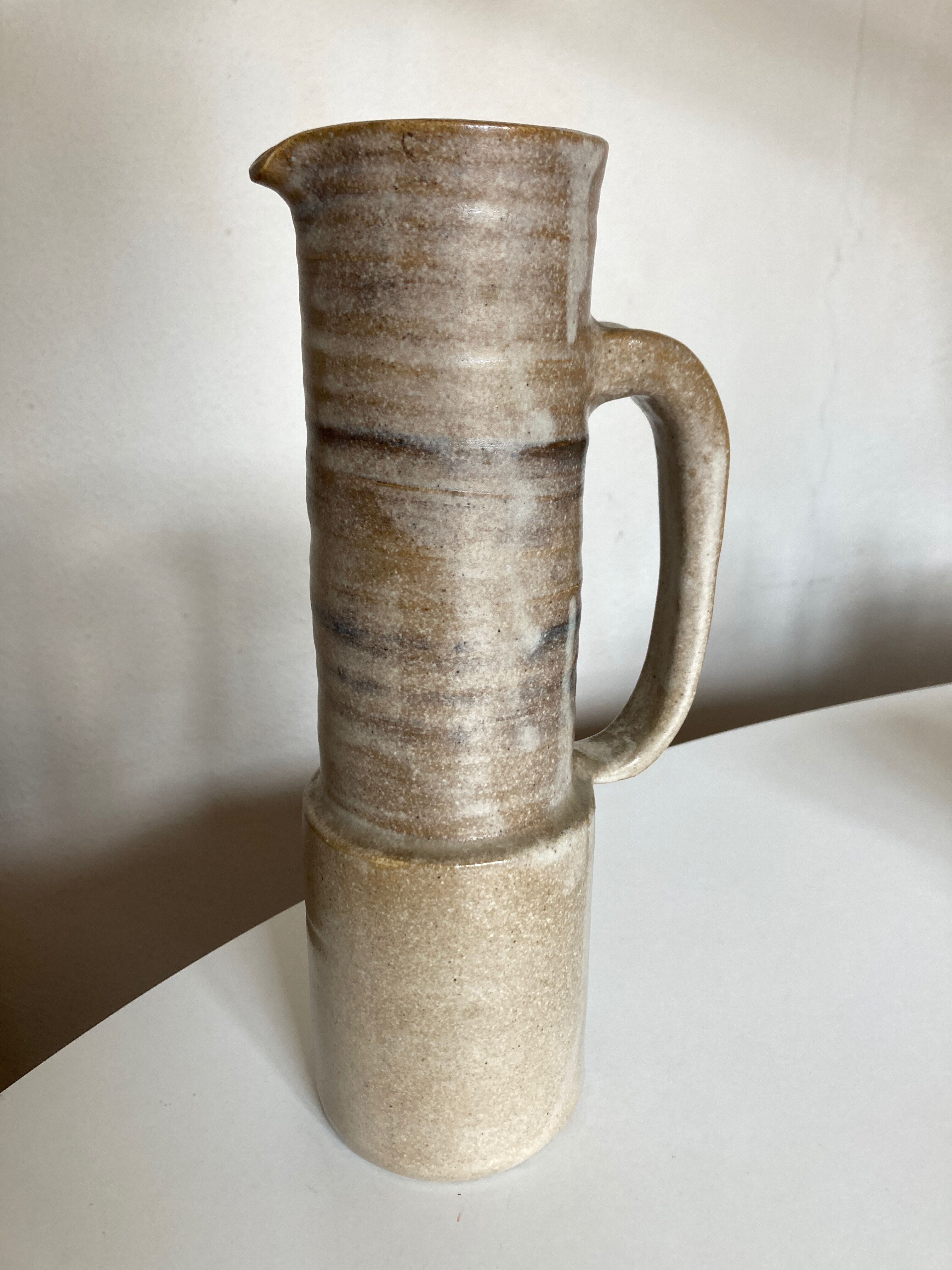 Ceramic pitcher Les Argonautes 1960 signed
