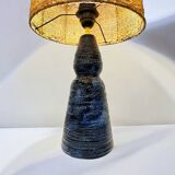 Lampe en céramique bleue
