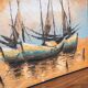 Boat on the water, 2000s, acrylic on canvas