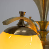Brass chandelier, 1920s