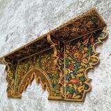 Old wall shelf wall rack handpainted