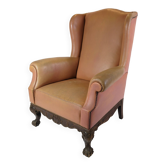 Antique High Flap Chair In Chesterfield Style From 1920s