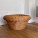 Table basse vintage en rotin & bambou