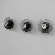 Set of 3 vintage wall lights, metal, France, 1970.