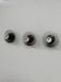 Set of 3 vintage wall lights, metal, France, 1970.