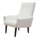 White armchair, Danish design, 1970s, production: Denmark