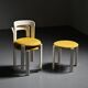 Set of two chairs and a stool by Bruno Rey, Dietiker, circa 1975.