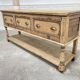 Solid oak console