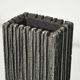 Cast aluminum brutalist vases designed by artist Willy Ceysens, Belgium 1960s