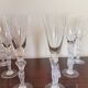Series of 6 flutes with Champagne Venus and Bacchus in Bayel crystal