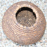 Charentaise woven straw pan