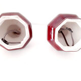 2 feet burgundy red lamp