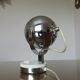 Eye ball lamp in chromed metal from the 70