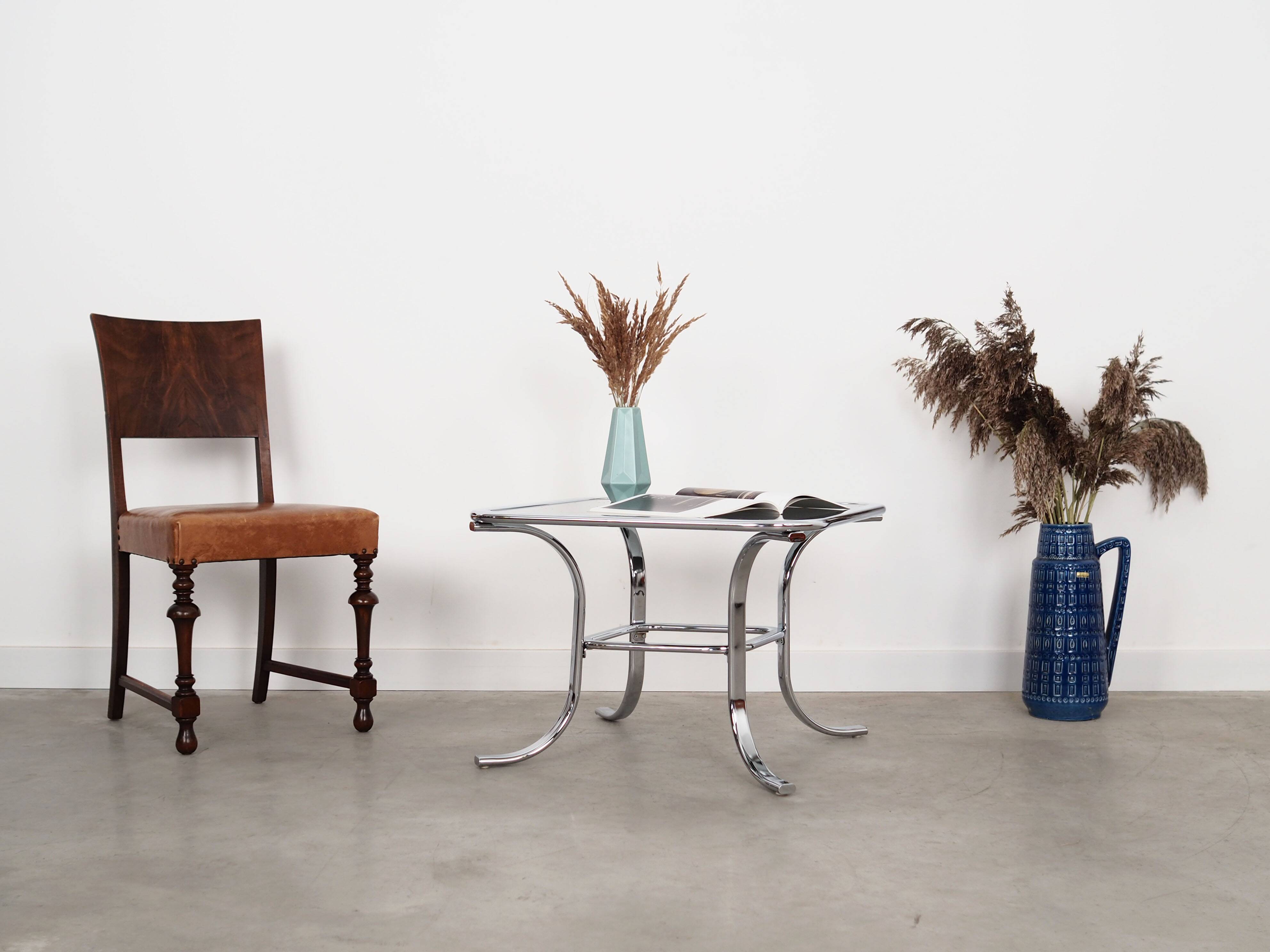 Glass coffee table, Danish design, 1970s, production: Denmark