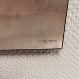 George Jensen key hanging board in brushed steel in classic Danish design.