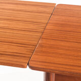 Table en teck avec rallonges de style scandinave - France, 1960