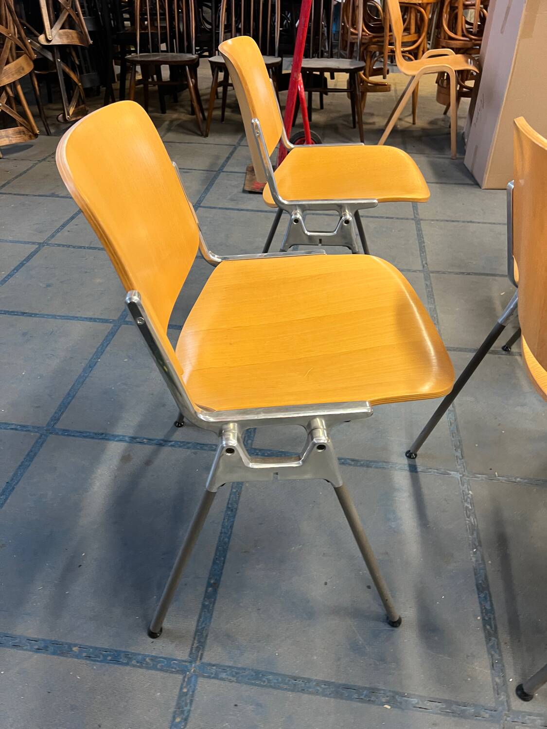 Set of 4 G. PIRRETTI chairs for CASTELLI