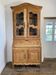 Provençal display cabinet in solid cherry wood, Louis XV style.