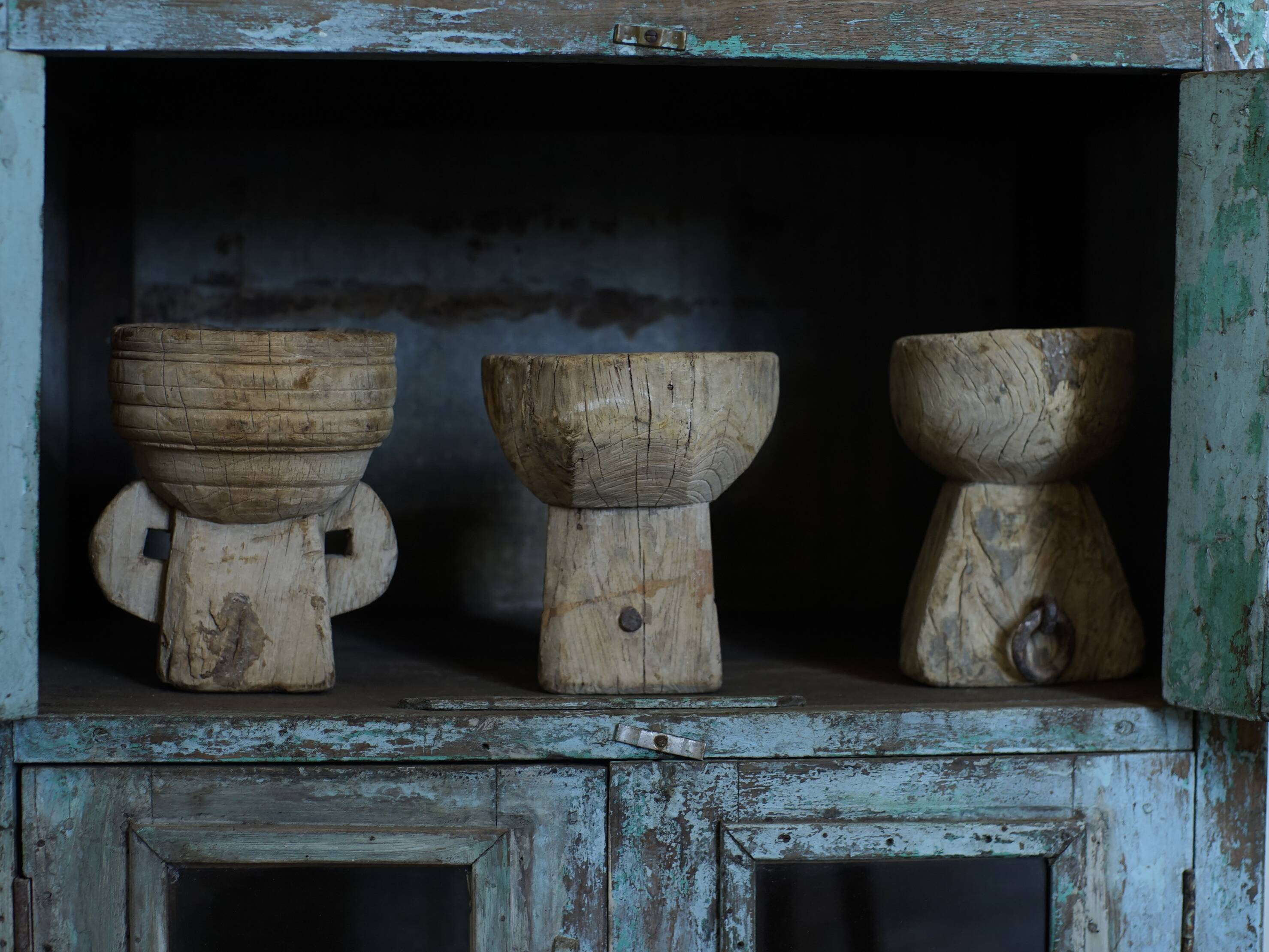 Small family bowl turned candle holder
