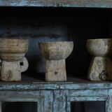 Small family bowl turned candle holder