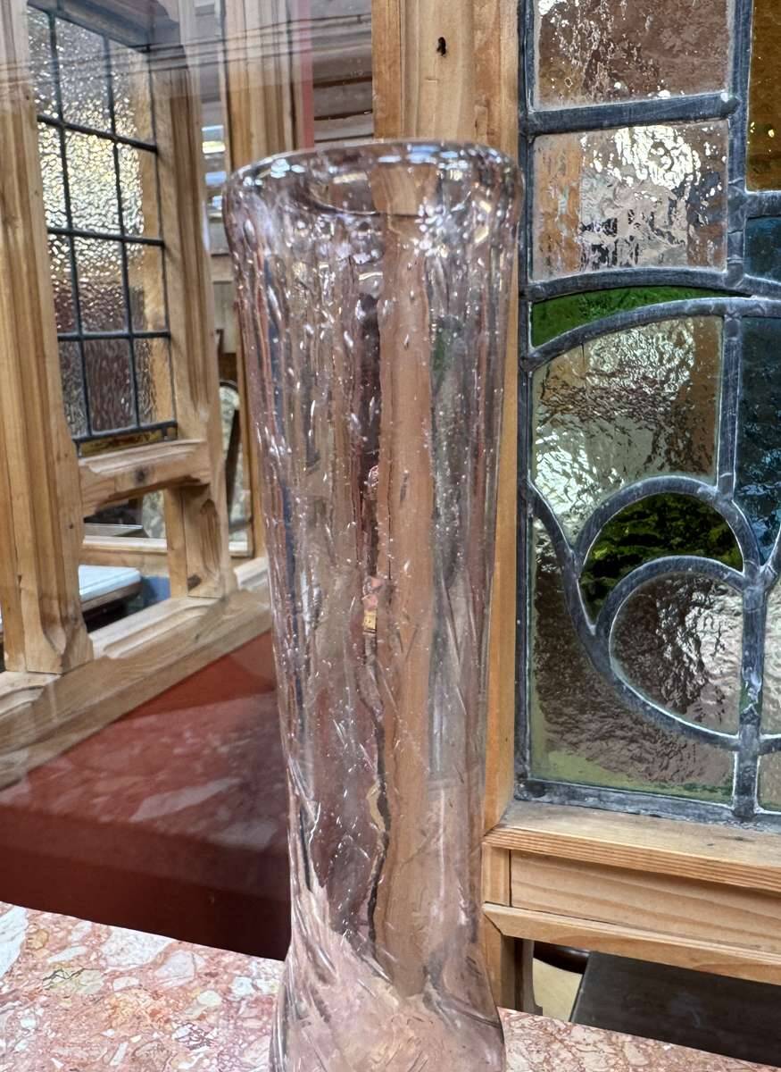 Single flower vase in blown glass BIOT