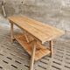 Old work table kitchen island bar table oak