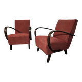 Set of Vintage Armchairs by Jindrich Halabala, 1940s