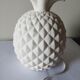 Pineapple lamp in white biscuit