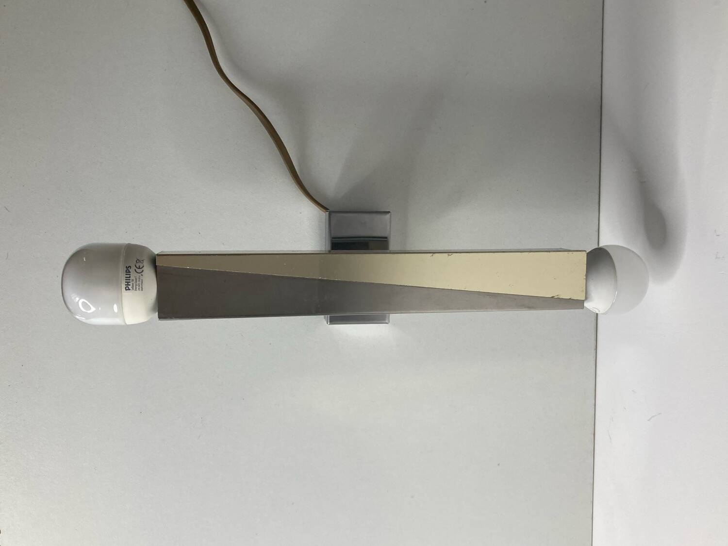 80s metal wall lights