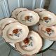 Set of 8 hollow plates Digoin Sarreguemines years 30-40