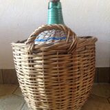 Bottle old demijohn 10L with Wicker of protection