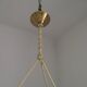 Signed Muller Frères Lunéville Art Deco Ceiling Light Flying Bird Detail