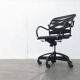 Vintage swivel armchair Canasta Italian by Heron Parigi for Heron Parigi Design