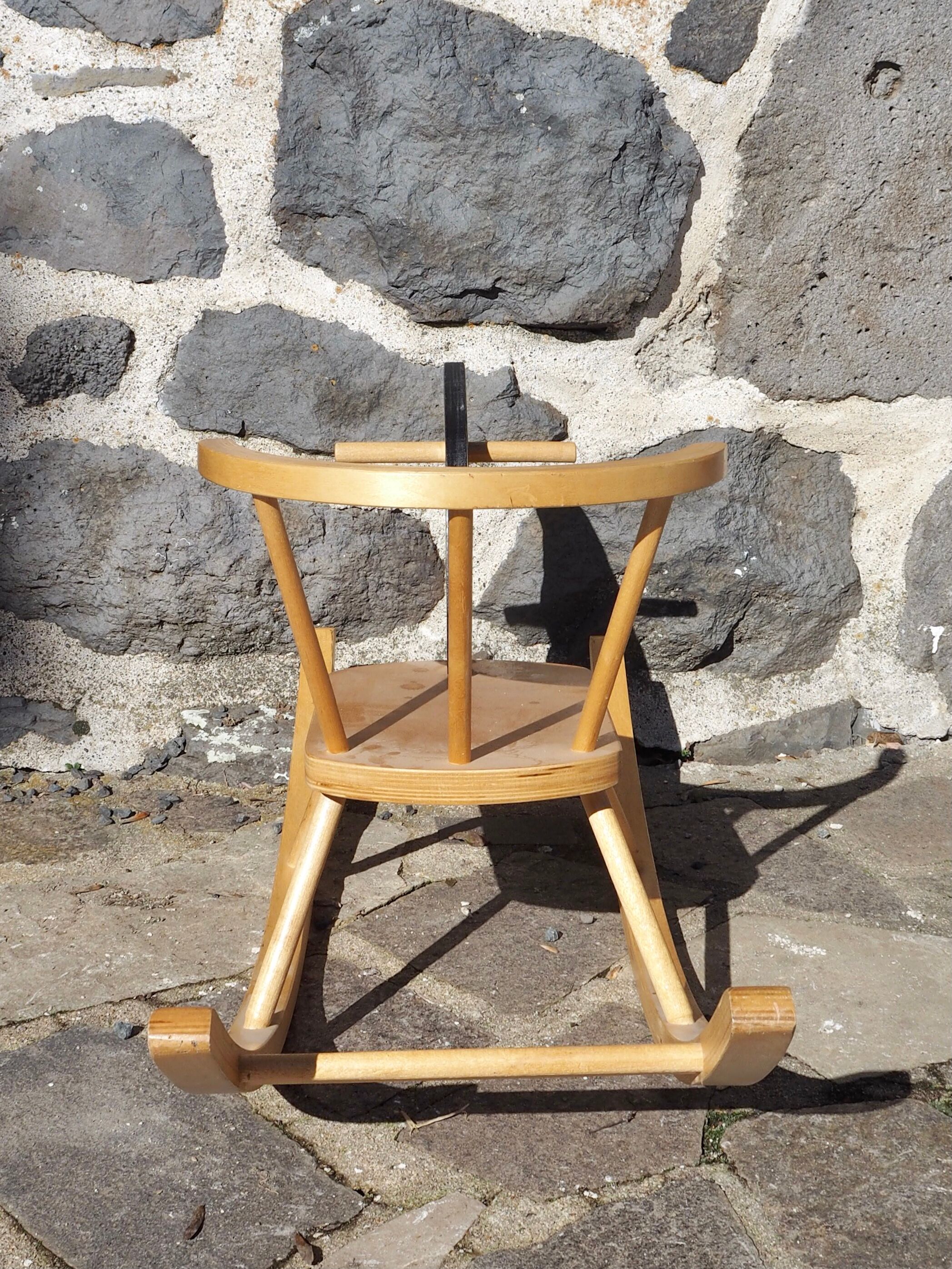 Wooden rocking horse