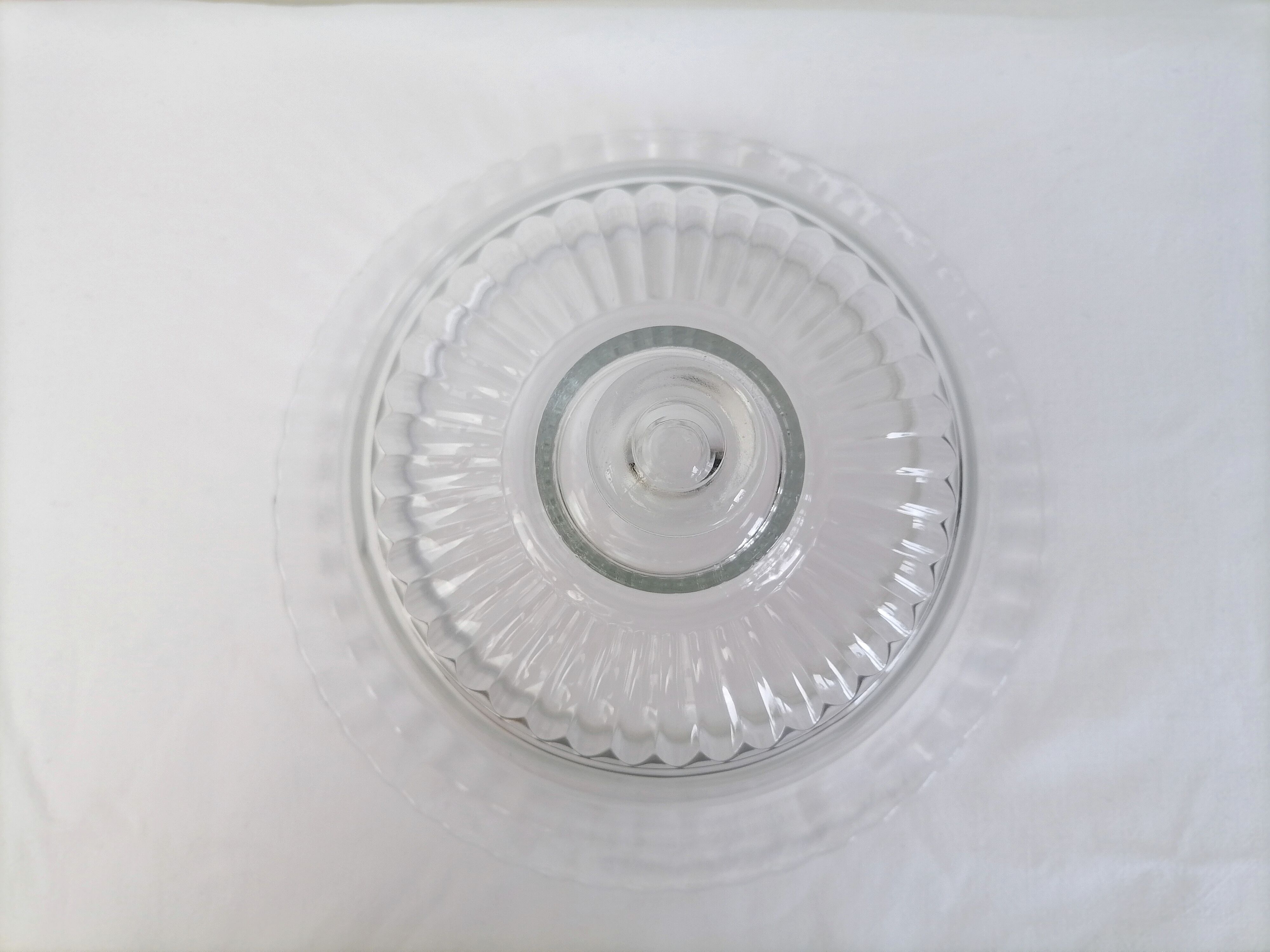 Vintage Arcoroc glass cake bell
