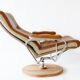 Leather armchair, chromed design, Germany,70