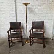 2 Henri II armchairs