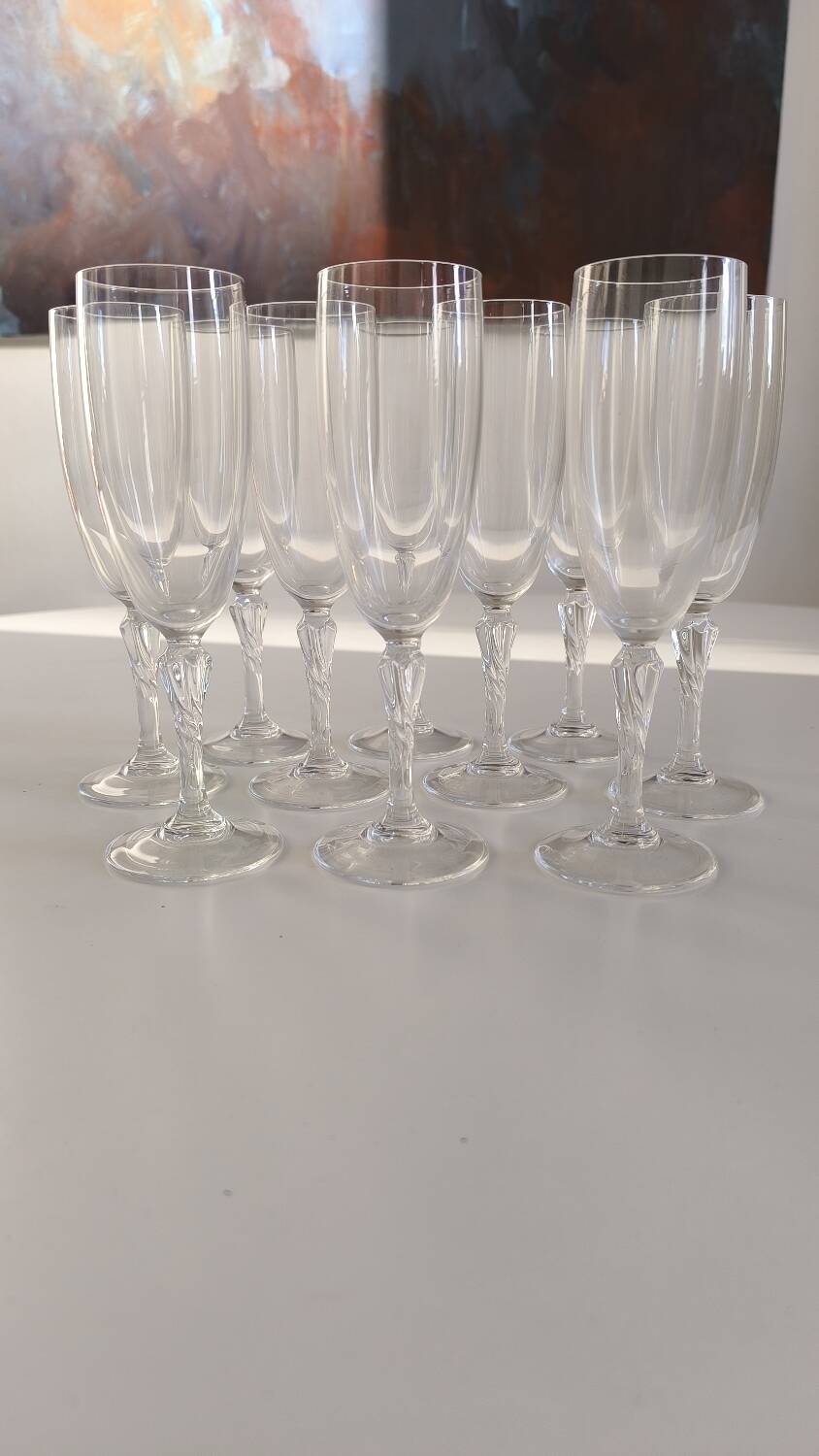 Set de 10 flûtes à champagne
