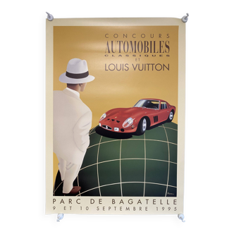 Ferrari Automobile Competition Poster by Razzia - Large Format - Signed by the artist - On linen