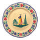 HB Henriot Quimper faience plate - Hand-painted Breton decoration - Vintage