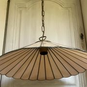 Suspension style Tiffany vintage, opal glass lampshade Ø45cm