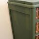 Commode vintage 4 tiroirs verte et bois