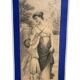 Engraving of a woman and a child signed Latour
